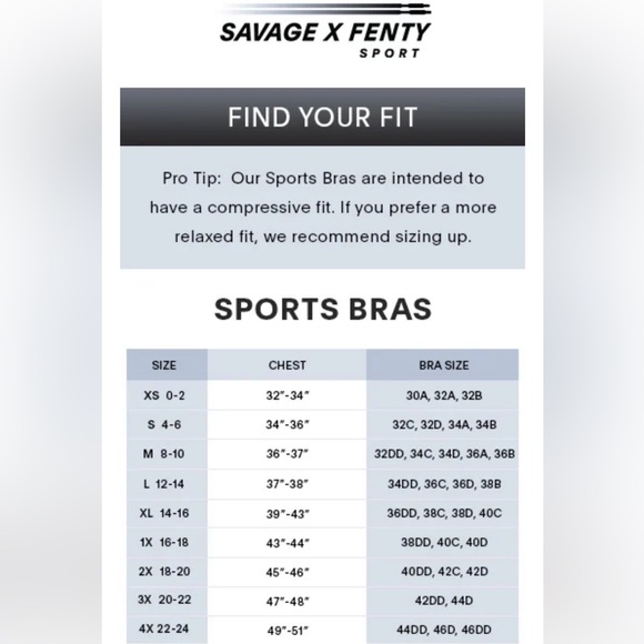 NWT Savage x Fenty low impact sports bra size 3x - Picture 4 of 4